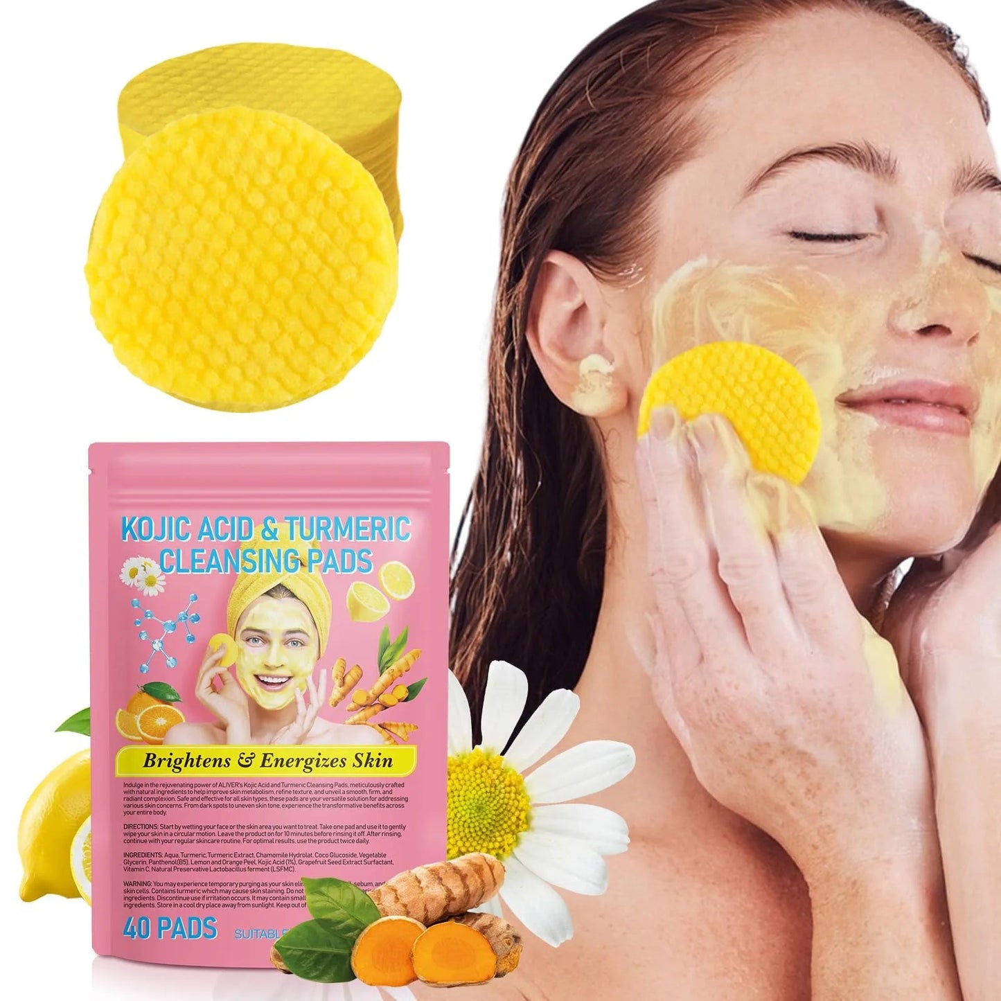 Turmeric Kojic Acid Cleansing Pads
