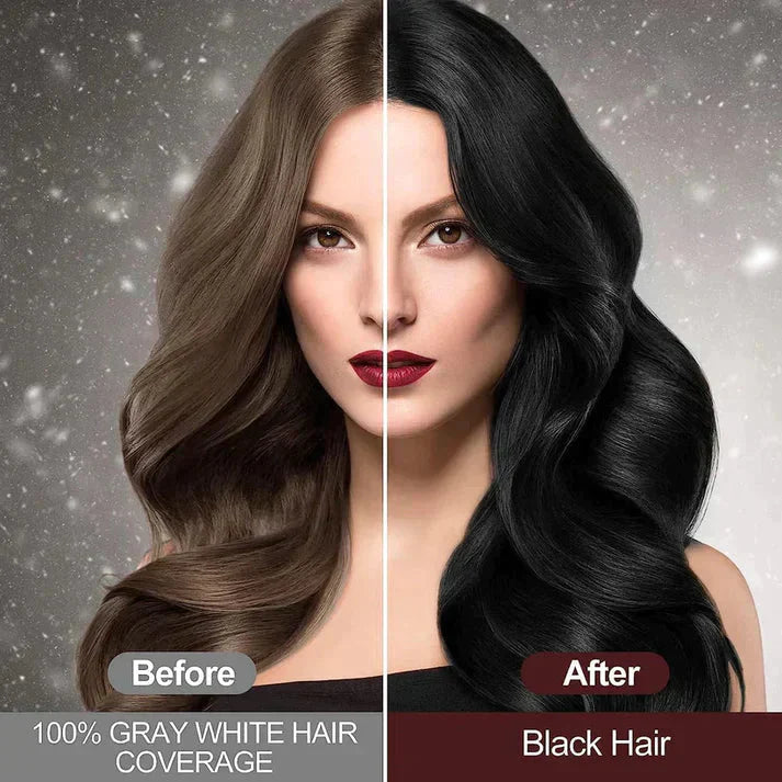 3-IN-1 BLACK HAIR DYE SHAMPOO