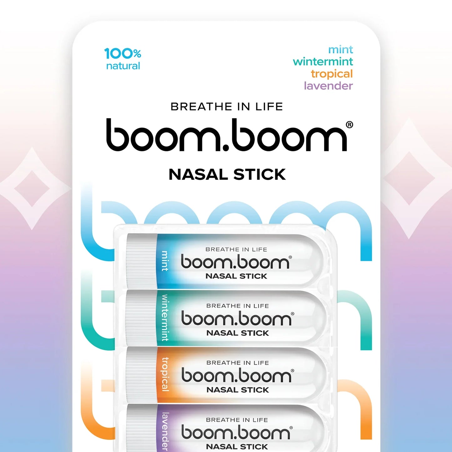 Nasal Stick Vapor Flow Technology | Better Breathing + Natural Focus | Cool Refreshing Sensation | Premium Essential Oils + Menthol Inhaler