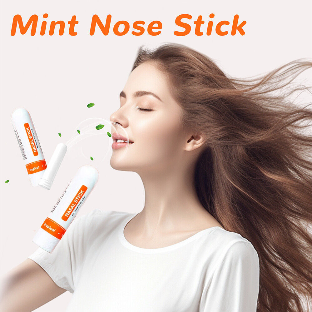 Nasal Stick Vapor Flow Technology | Better Breathing + Natural Focus | Cool Refreshing Sensation | Premium Essential Oils + Menthol Inhaler