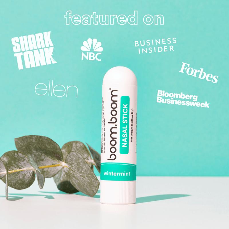 Nasal Stick Vapor Flow Technology | Better Breathing + Natural Focus | Cool Refreshing Sensation | Premium Essential Oils + Menthol Inhaler