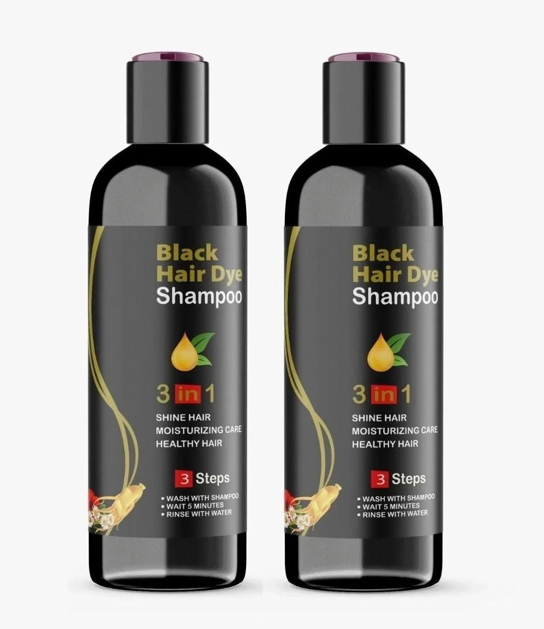 3-IN-1 BLACK HAIR DYE SHAMPOO