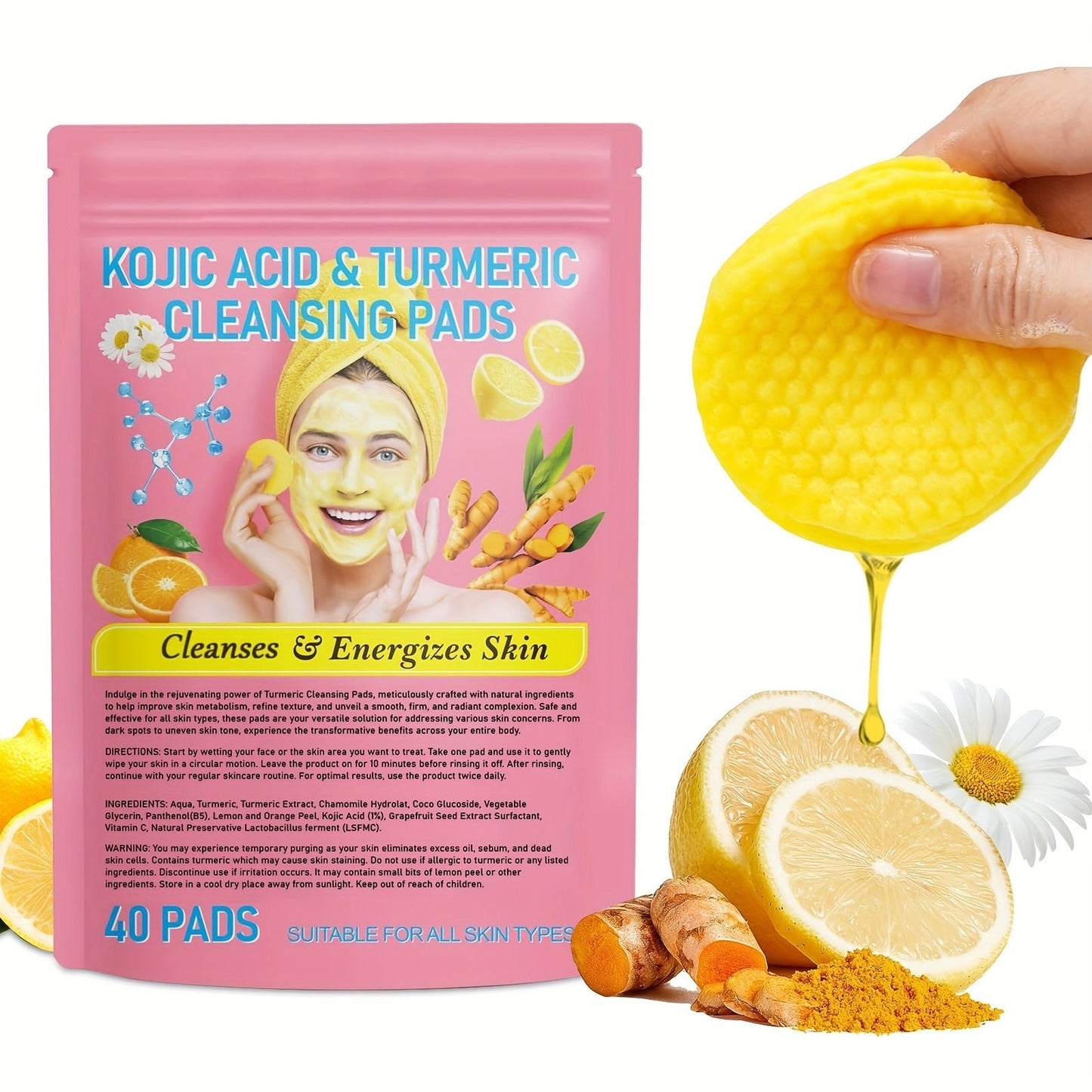 Turmeric Kojic Acid Cleansing Pads