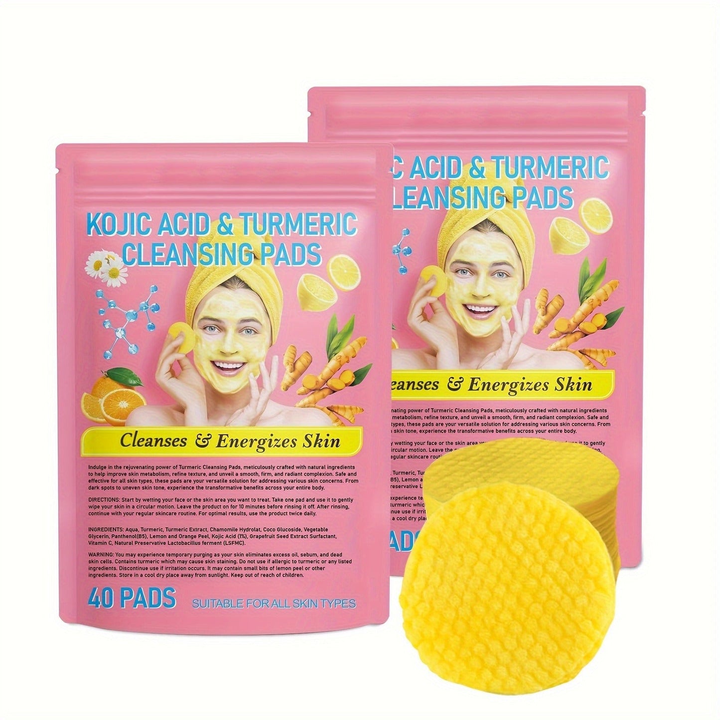 Turmeric Kojic Acid Cleansing Pads