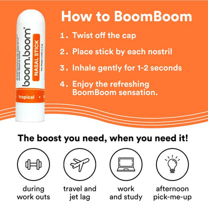 Nasal Stick  Vapor Flow Technology | Better Breathing + Natural Focus | Cool Refreshing Sensation | Premium Essential Oils + Menthol Inhaler