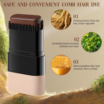 2-in-1 Hair Color Stick & Comb Hair Dye Root Touch Up