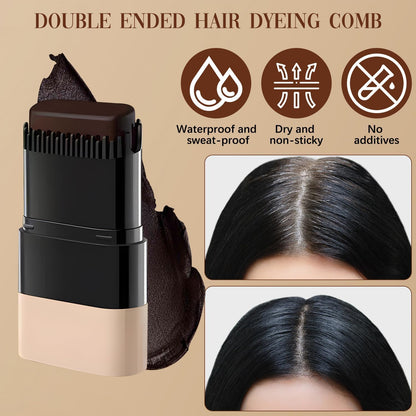 2-in-1 Hair Color Stick & Comb Hair Dye Root Touch Up