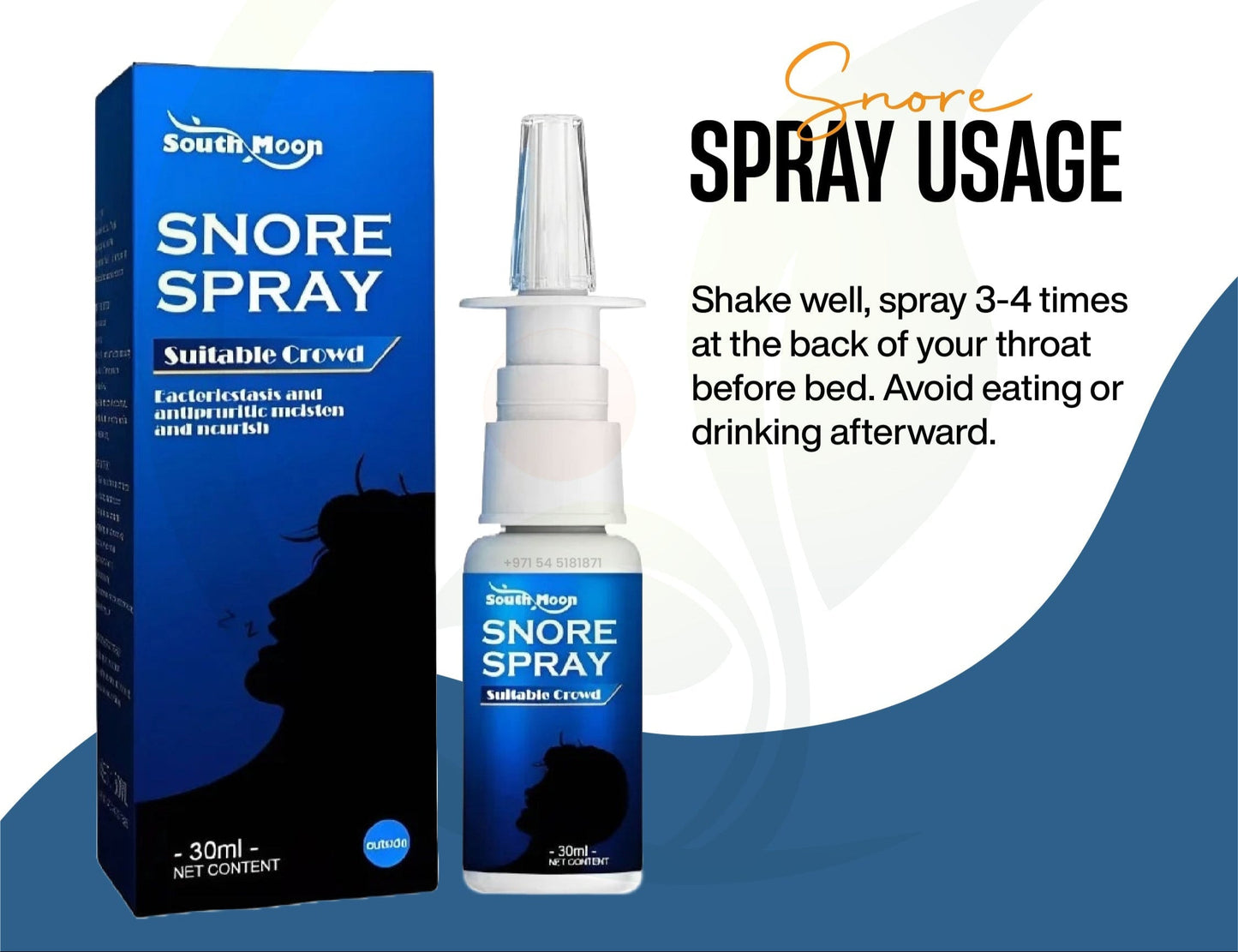 SnoreEase Herbal Nasal Spray South Moon 30ml